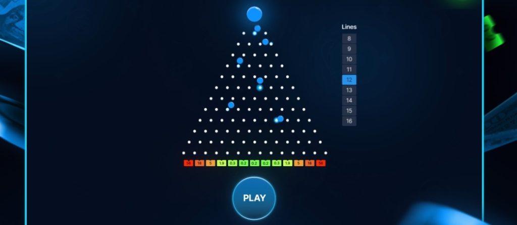 Plinko online Casino para jugar con dinero real (pantalla).